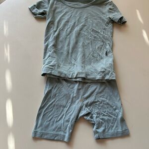 Kyte BABY Kids Matching Set in Sage/ Eucalyptus/ Blush Leopard print